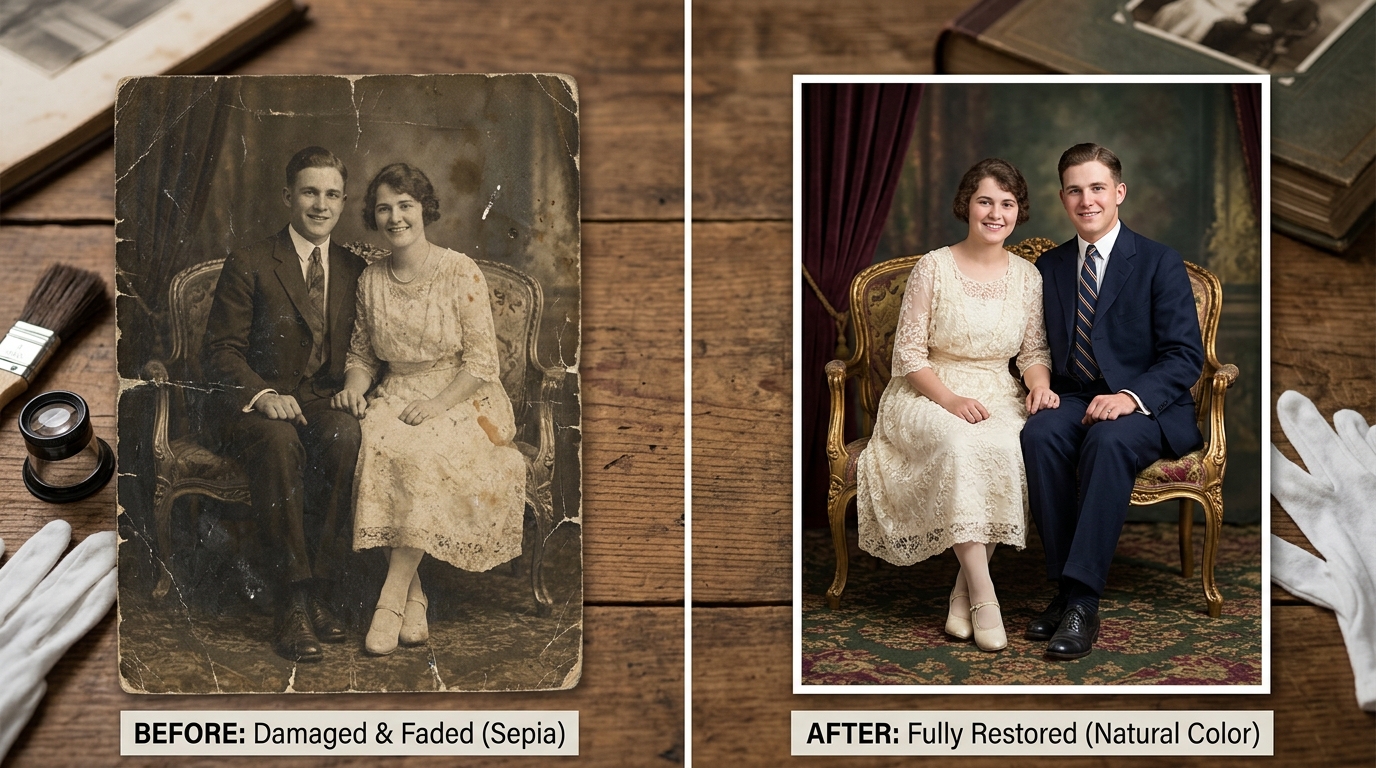 Restaurare Foto Vintage